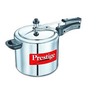 Prestige Nakshatra Aluminium Inner Lid Pressure Cooker, 6.5 Litres (Silver), 6.5 Liter price in India.