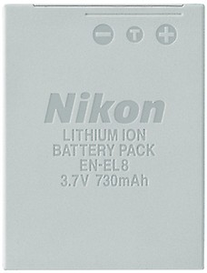 Nikon Rechargeble Battery - En El-8 price in India.