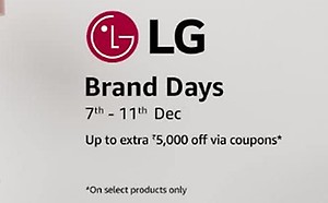 LG Brand Days - Extra Up To ?5000 Off Via Coupons
