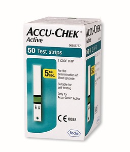 Accu-Chek Active Test Strip Box (50 Strips) price in India.