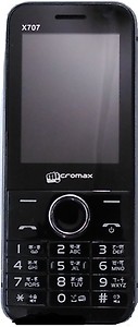 Micromax X707 Dual Sim GSM Multimedica Camera Mobile Phone price in India.
