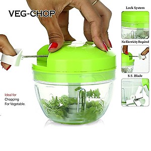 Ankur Plastic Smart Chopper/Vegetable Cutter and Food Processor, Green price in India.