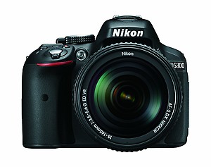 Nikon NIKON D5300 D5300 DSLR Camera Body with Single Lens: AF-S 18-140mm VR (16 GB SD Card + Camera Bag) (Black) price in India.