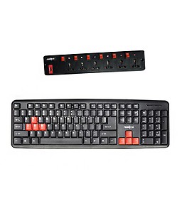 Frontech 1672 Normal Wired Keyboard (Keyboard Key Color May Vary) price in India.