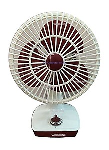 VARSHINE Wall Cum Table Fan With Powerful Motor 3 Speed Mode 100% Copper Motor 9 Inch Size 225mm With 1 Year Warranty Model- Cutie || Color White || QA92 price in India.