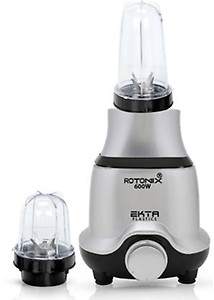 Rotomix 600-watts Mixer Grinder with 2 Bullet Jars (530ML and 350ML) EPMG550