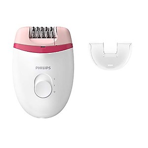 Philips BRE235/00 Corded Compact Epilator (White and Pink) for gentle hair removal at home price in India.