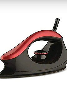 DAKSHRUP 1000W Majesty Dry Iron with Nonstick Soleplate and LED Indicator, Automatic and Lightweight - Red B9 price in India.