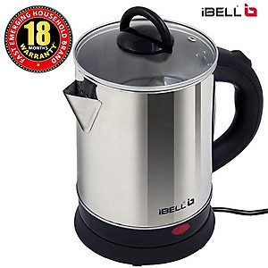 IBELL SEK170BM Premium Electric Kettle 1.7 Litre, 1500 Watt, Stainless Steel with Insulation, Auto Cut-Off (Black) price in India.