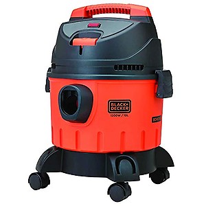 BLACK+DECKER WDBD10 10-Litre, 1200 Watt , 16 KPa High Suction Wet and Dry Vacuum Cleaner and Blower with HEPA Filter and Reusable Dustbag (Red) price in India.