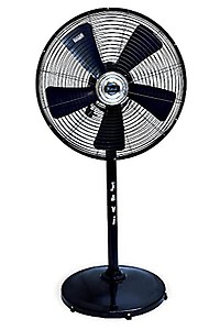 RAVI Cooler Thunder Bolt Pedestal Hi-Speed Fan 450 mm (Glossy Black with Speed Control) price in India.