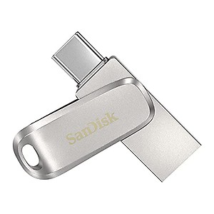 SanDisk 256GB Ultra Dual Drive Luxe USB Type-C - SDDDC4-256G-G46, Silver price in India.