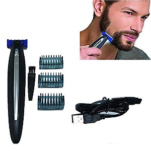 ONIVI SALES Solo All in One Advanced Smart Rechargeable Cordless Full Body Beard Trimmer for Precision Grooming with Built-in-Light and 3 Trimming Combs for Men (Multicolour) price in India.