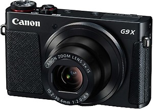 Canon Black G9x  (20.2 MP, 3x Optical Zoom, Black) price in India.