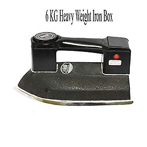 Deson Iron Box - Automatic Cast Iron Base Heavy Weight Iron Box for Hotels and Cloth Shop (Black) price in India.