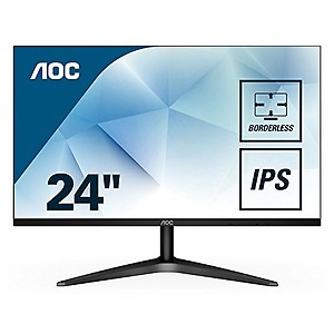 AOC 24B1Xhs, 23.8 Inch (60.4 Cm) 1920 X 1080 Pixels, LCD Monitor Withhdmi/Vga Port, Full Hd, Wall Mountable, 3 Side Borderless, Black price in India.