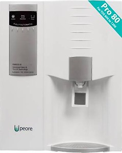 Peore Pro-80 NF + UV Water Purifier | Retains Healthy Minerals and Saves Water | NanoFiltration Better than RO | Black (For TDS 600 to 1500) price in India.