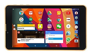 DOMO Slate S7 4G Calling Tablet PC with Volte, GPS, Bluetooth, 1GB RAM, QuadCore CPU, Dual SIM - Gold price in India.