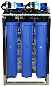 Aquadpure Stainless Steel Body 50 LPH Commercial RO Water Purifier Plant (50 L, Blue) price in India.