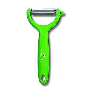 Victorinox Stainless Steel Peeler, "Swiss Classic" Serrated/Wavy Edge Multipupose Peeler for Professional and Household Kitchen, Green, Swiss Made price in India.