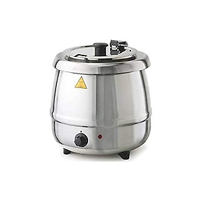 FROTH & FLAVOR Hitech 10 L Kitchen Commercial Steel Soup Kettle Warmer Heater price in India.