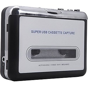 AplinK® USB Cassette-to-MP3 Converter Capture, Audio Super USB Portable Cassette/ Tape to PC MP3 Switcher Converter with Earphone price in India.