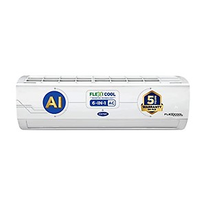Carrier 1.5 Ton 5 star 6 in 1 Convertible Inverter Split AC, CAI18DH5R32F0 (100% copper, PM 2.5 filter, Hydrophilic fins, 2023 launch) price in India.