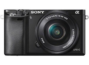 Sony ILCE-6000L Digital E-mount 24.3 MegaPixel Camera with SELP1650 Lens (Black) price in India.