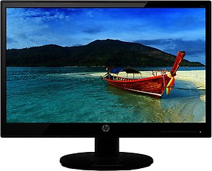 HP 18.5 inch (46.9 cm) LED Backlit Computer Monitor - HD, TN Panel with VGA Port - 19KA (Black) price in India.