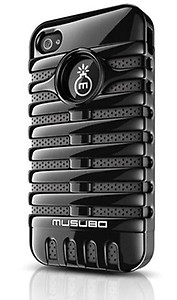 MUSUBO Premium Back Case Cover For iPhone5 iPhone 5 Black - RETRO iMic price in India.