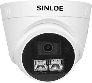 SINLOE 2 MP Color Night Vision Wired Day/Night 24 Hour Full Color Vision 1080p Full HD Indoor Dome CCTV Surveillance Camera Compatible with 2MP and Above DVR, White price in India.