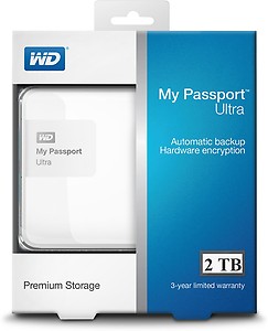 WD My Passport 2 TB USB 3.0 WDBYFT0020BRD-WESN Red price in India.