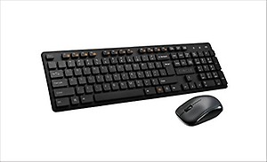 Circle Rover A7 wireless Combo Keyboard-Black and Silent Pro Mouse with DPI 800/1200/1600 with Unique slim Design, Spill resistance, Ultra low battery power consumption, KAILH silent switch in Mouse price in India.
