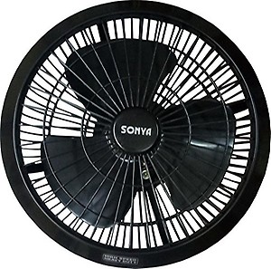 SONYA High Speed Plastic Cabin / Wall Fan (Black, 12-inch) price in India.