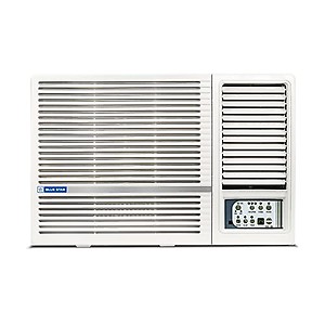 Blue Star 1.5 Ton 2 Star Fixed Speed Window AC (Copper, Turbo Cool, Humidity Control, Fan Modes-Auto/High/Medium/Low, Hydrophilic Blue Fins, Dust Filters, Self-Diagnosis, 2023 Model, WFB218LN, White) price in India.