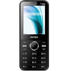 Intex Turbo 2400 Dual Sim Mobile Phone Black price in India.