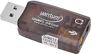 QUANTUM QHM 623 Sound Card  (Black) price in India.