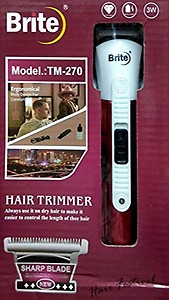MK NewBrite TM 270 PROFESSIONAL RECHARGEABLE TRIMMER Runtime: 30 min Trimmer for Men (Color vary as per stock) price in India.