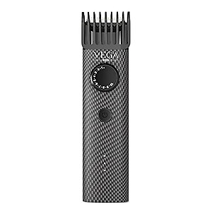 Vega Men X2 Beard Trimmer For Men With Quick Charge, 90 Mins Run-time, Waterproof, For Cord & Cordless Use And 40 Length Settings, (VHTH-17)Black price in India.