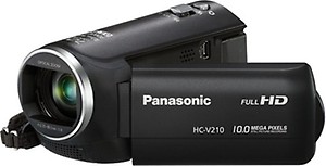 Panasonic Camcorder HC-V210GW Black price in India.