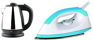 VAIBHAV ELECTRONIC Kettle 1.8 l+ Electronic 750W Iron Combo price in India.