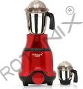 Rotomix BUTR21 1000-Watt Mixer Grinder with 2 Jars (1 Wet Jar and 1 Chutney Jar) - Red price in India.
