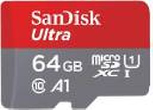 SanDisk Ultra 64 GB MicroSDXC Class 10 98 MB/s Memory Card price in India.
