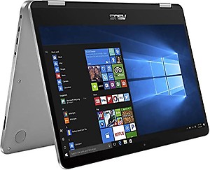 ASUS VivoBook Flip 14 Thin and Light 2-in-1 Laptop, 14? HD Touchscreen, Intel Celeron N4020 CPU, 4GB RAM, 128GB Storage, Windows 10 Home S, Microsoft 365, Light Grey, TPM, Fingerprint, J401MA-PS04T