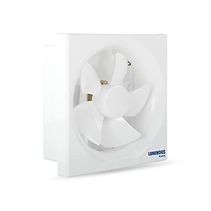 Luminous Vento Deluxe 250 mm Exhaust Fan For Kitchen, Bathroom with Strong Air Suction, Rust Proof Body and Dust Protection Shutters (2-Year Warranty, White) price in India.