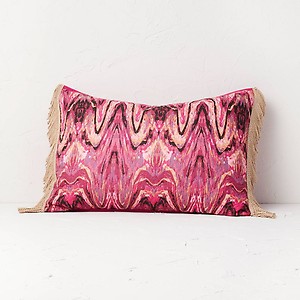 Printed with Fringe The End Pages Print Quilt Sham Magenta - Opalhouse™ designed with Jungalow™