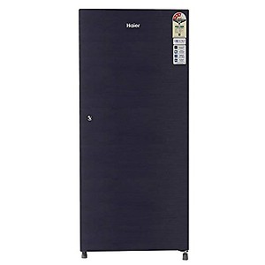 Haier 195 L 3 Star Direct-Cool Single Door Refrigerator (HRD-1953CKS-E, Black Brushline)