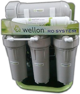 Wellon 40 LPH Domestic/Commercial RO Water Purifier + Wellon NPTK-4 Gallon RO Plastic Water Storage Pressure Tank price in India.
