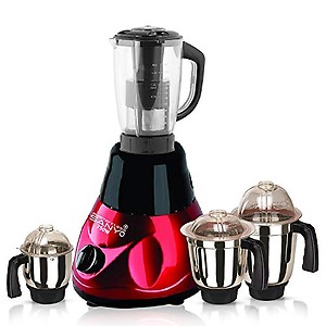 Masterclasssanyo Black Color 750Watts Mixer Grinder with 2 Jar (1 Large Jar and 1 Chuntey Jar) SA20-MCS-737 Make in India (ISI Certified) price in India.