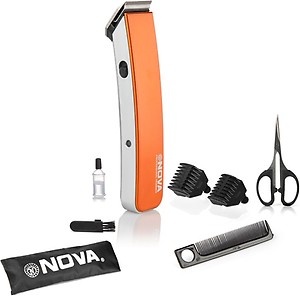 Nova NHT - 1047 Pro Skin Advance Rechargeable Cordless Beard Trimmer for Men (Orange) price in India.